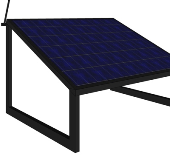 现代太阳能板su模型
