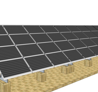 现代太阳能板su模型