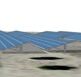 现代太阳能板su模型