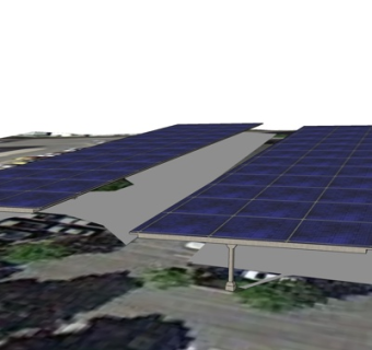 现代太阳能板su模型
