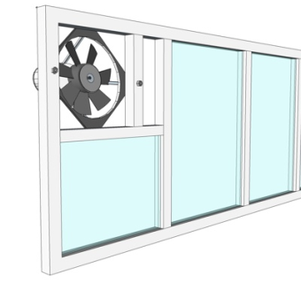 现代排气扇su模型