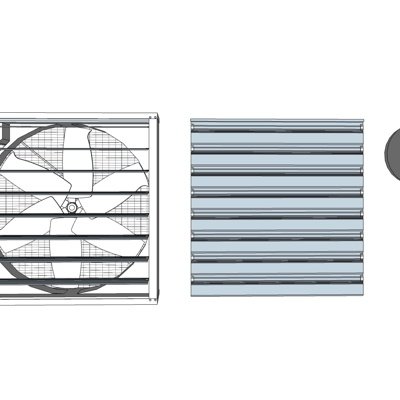 现代排气扇su模型