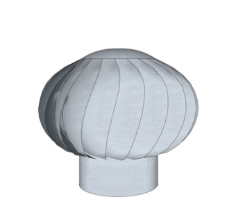 现代风力发电机su模型