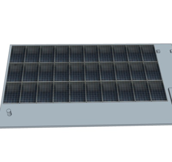 现代太阳能板su模型