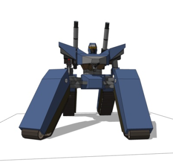后现代机械兵器su模型