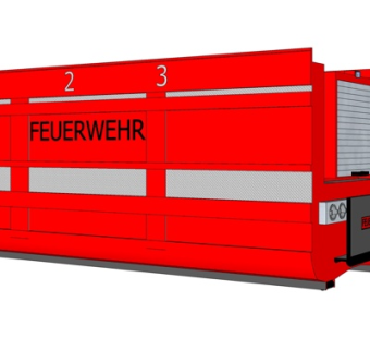 现代消防设备su模型