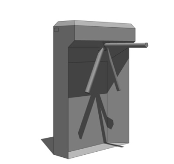 现代闸门su模型