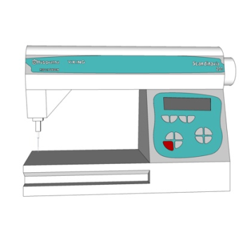 现代缝纫机su模型