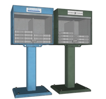 现代自动售卖机su模型