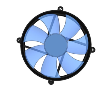 现代排气扇su模型