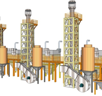 现代工业设备su模型