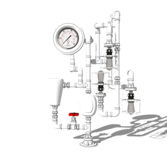 现代工业设备su模型