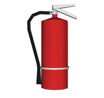 现代消防器材su模型