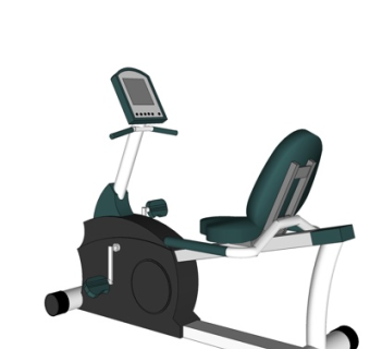 现代健身单车su模型