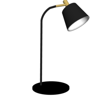 现代金属台灯su模型