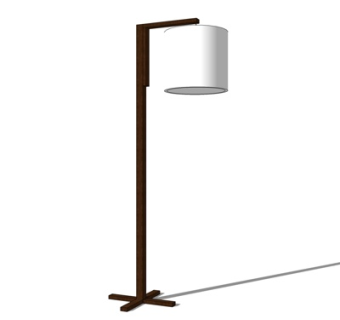 中式金属落地灯su模型