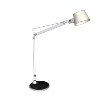 现代金属落地灯su模型