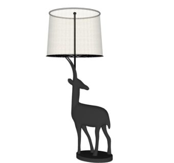 现代金属台灯su模型