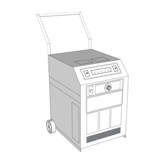 现代实木餐边柜su模型