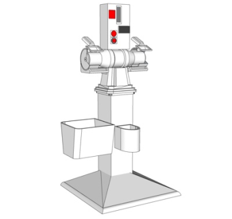 现代钻机打磨机su模型
