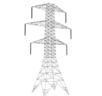 工业风电线杆su模型