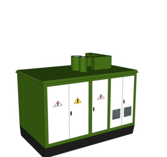 现代发电器su模型