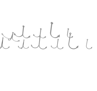 现代钓鱼鱼钩su模型