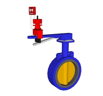 工业风蝶阀五金件su模型