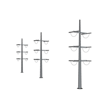 工业风高压电塔su模型