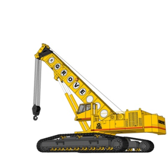 现代挖掘机su模型