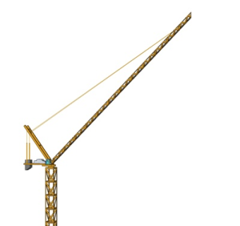 现代塔吊式起重机su模型