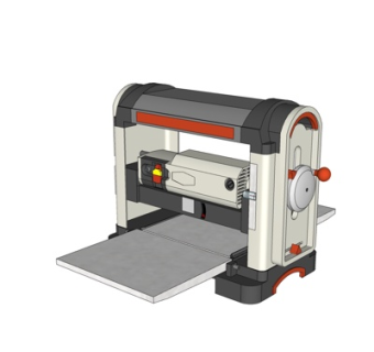 工业风激光切割机床su模型