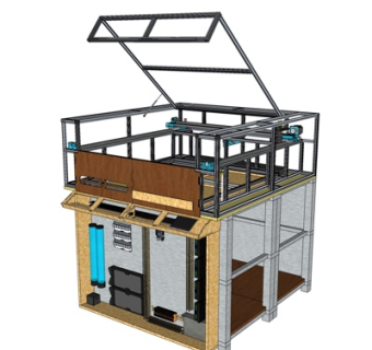 工业风机床su模型