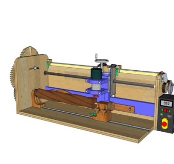 工业风切割机床su模型