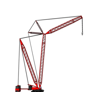 现代塔吊式起重机su模型