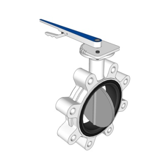工业风蝶阀五金件su模型