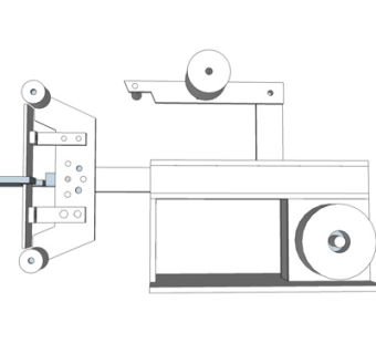 工业风切割机床su模型