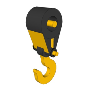 工业风塔吊挂钩su模型