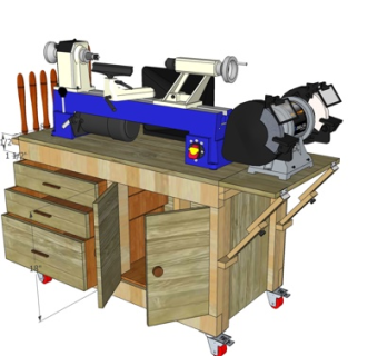 工业风切割机床su模型