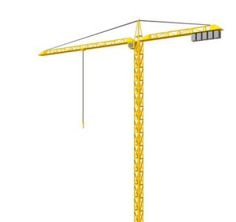 现代塔吊式起重机su模型