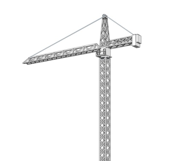 现代塔吊式起重机su模型