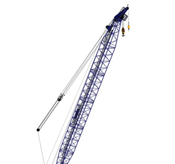 现代塔吊式起重机su模型