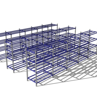 工业风货架置物架su模型