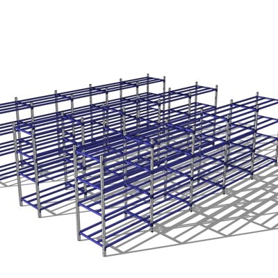 工业风货架置物架su模型