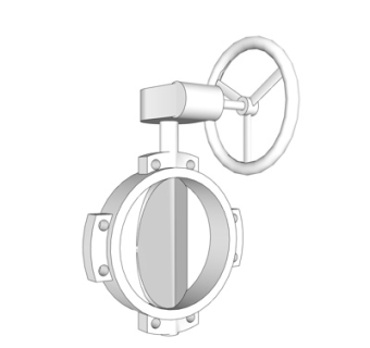 现代水阀门su模型