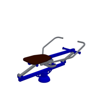 现代户外健身器材su模型
