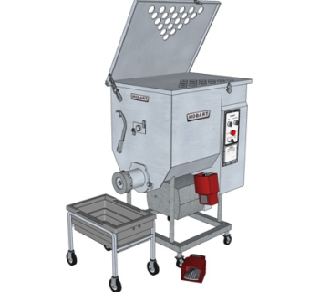 工业风打磨机床su模型