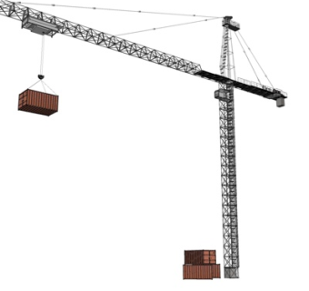 工业风塔吊式起重机su模型