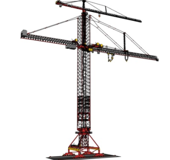 工业风塔吊式起重机su模型