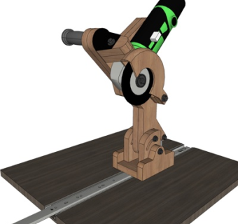 工业风打磨机su模型